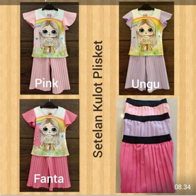 Set kulot plisket lol