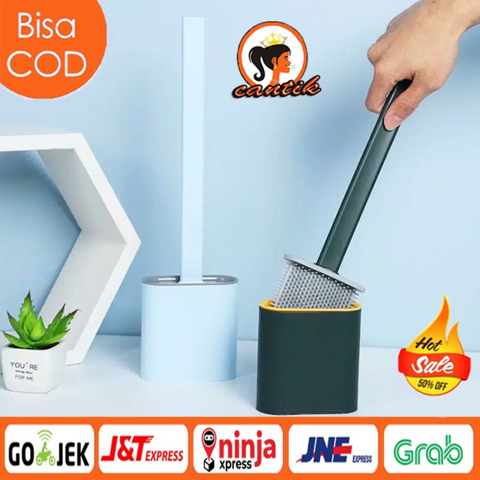 Sikat Toilet Pembersih Kloset Brush Silicone Elastis Silikon Wc Closet Flexible Alat Kamar Mandi