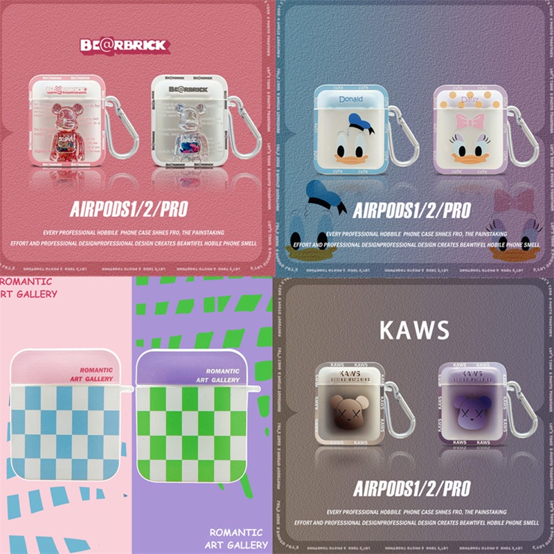 Casing Silikon Motif Kartun 3D Untuk Simpan Earphone wireless bluetooth Apple airpods 2 / 3 / 2021 / 3pro