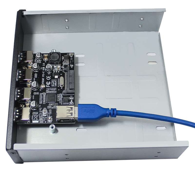 USB Front Panel Pcie 4 Port USB3.0 High Speed 5.25 inch