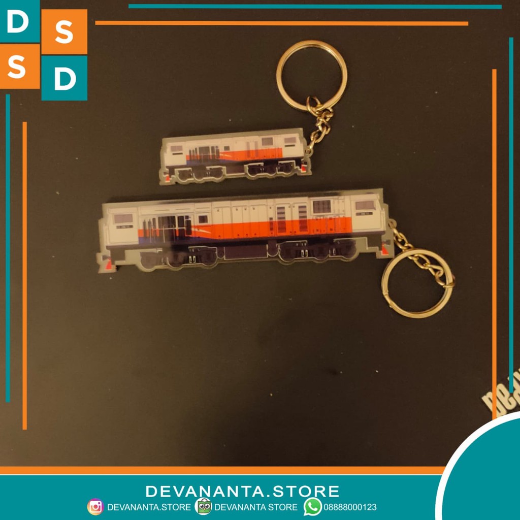 Gantungan Kunci Kereta lokomotif KRL gerbong