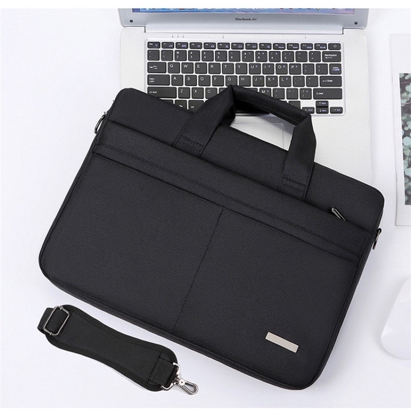 tas laptop selempang strap tebal 13 14 15 16 inch pria wanita cover case laptop polos berkualitas fashion murah TL08