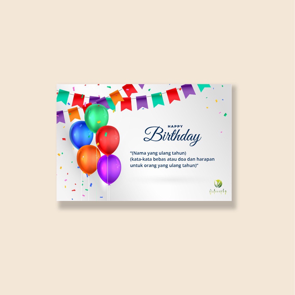 Gift Card Hadiah Kartu Ucapan Hari Spesial Bisa Kustom Kartu Ucapan Ultah Ucapan Happy Birthday Happy Graduation Ucapan Happy Wedding Kartu Ucapan Kustom Custom - Greeting Card Birthday Ulang Tahun Natal Murah Bisa Request