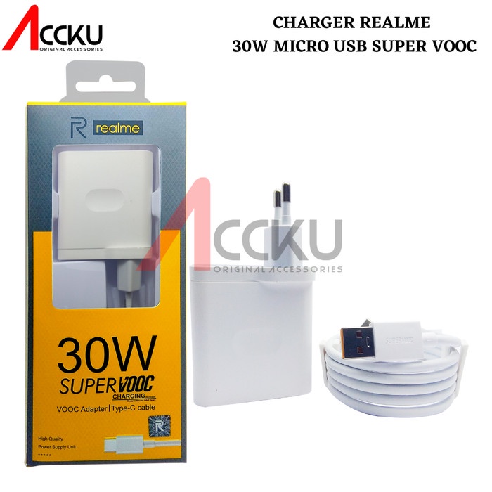 Charger Realme 30W Super Vooc Fast Charging Type C VC56HAEH