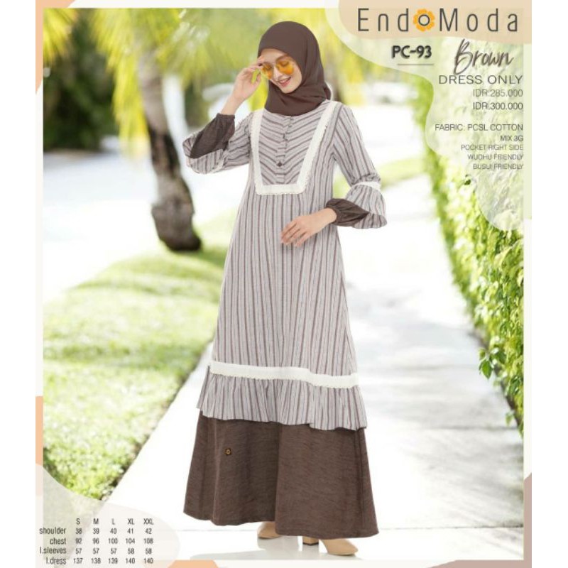 GAMIS PC 93 MOTIF GARIS ENDOMODA