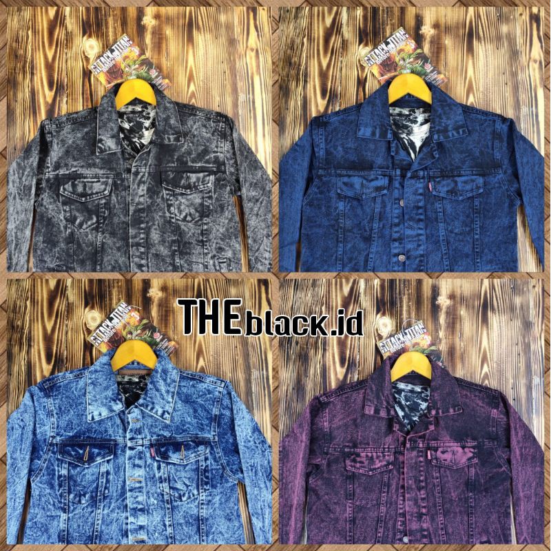 Jaket Sandwash Black &amp; Jaket Jeans SandWash Black &amp; Jaket Cowok &amp; jeans