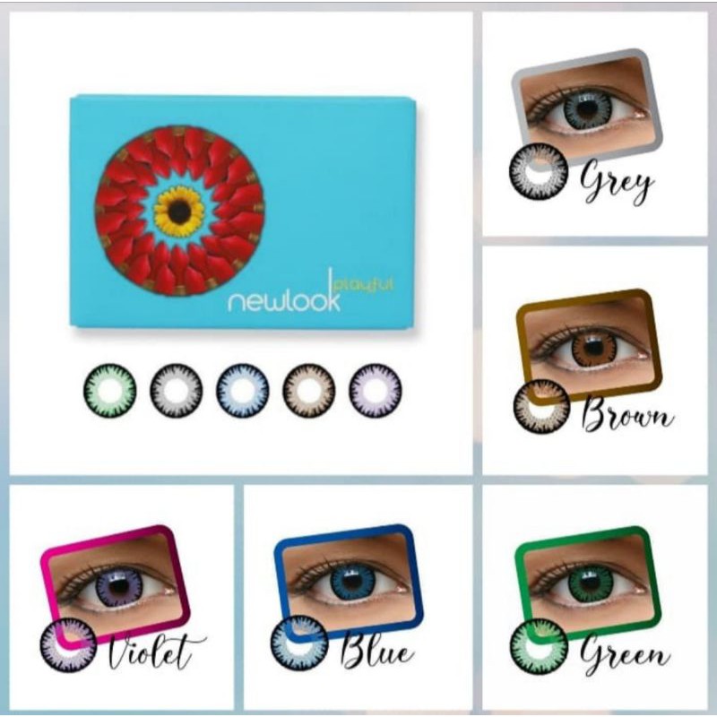 Newlook playful softlens bulanan -0.00 sampai -8.00