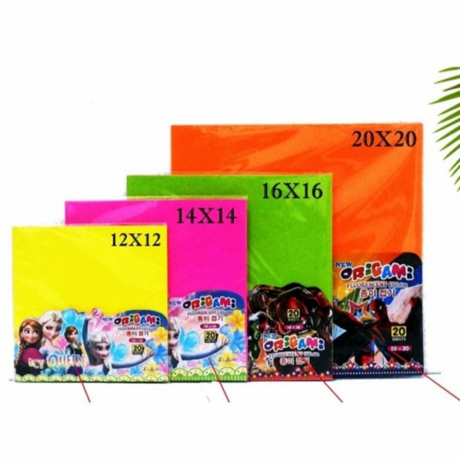 

Kertas Lipat / Origami 2 Sisi Warna Wani