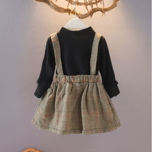 [Brandedbaby] DRESS ANAK PEREMPUAN IMPORT / OVERALL ANAK PEREMPUAN IMPORT LENGAN PANJANG GIRL FASHION