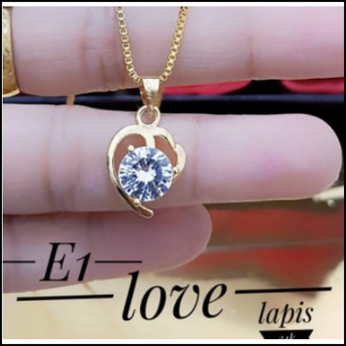 Kalung simpel emas 18k