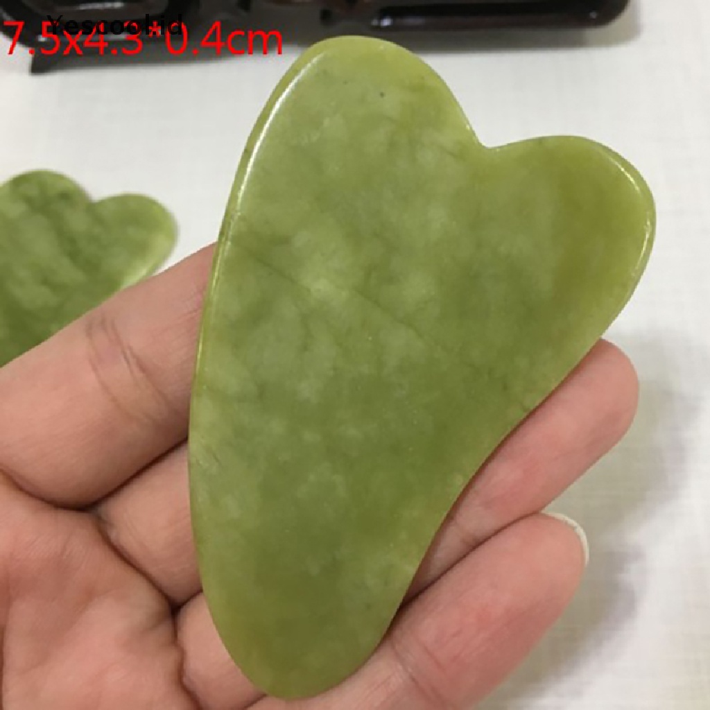 Plat Pijat Gua Sha Giok Alami Untuk Wajah