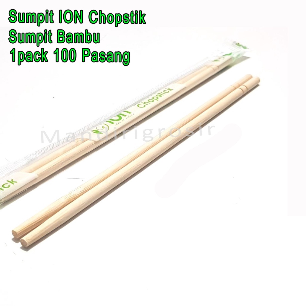 Sumpit Bambu ION *Sumpit * Sumpit Makan * 1pack 100 Pasang