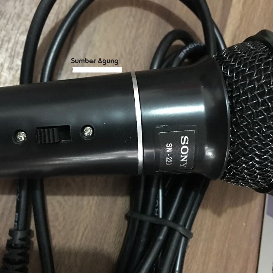 Profesional Dynamic Microphone MIC SONY SN220 Mik Menyanyi Pidato