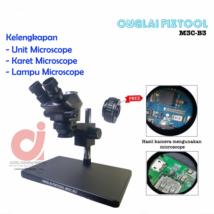 Microscope Trinoculer Onglai Fixtool M3C-B3 Original