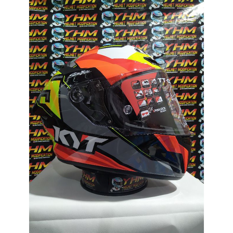 Helm KYT TT Course Replika moto3 Jaume + Dalla + Arbolino