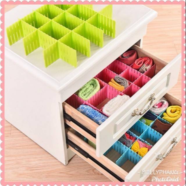 partisi laci/ sekat laci/ laci organizer 1 set isi 4