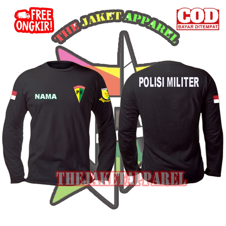 KAOS POLISI MILITER / LONGSLEEVE POLISI MILITER