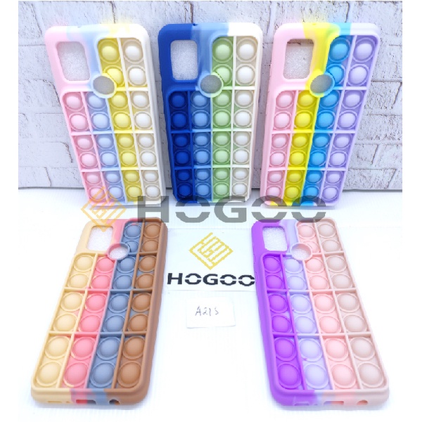 HOGOO SILICONE CASE POP IT REALME FOR REALME 6 7 7i 7X 8 C17 - CASE PENGHILANG STRESS PUSH IT BUBBLE