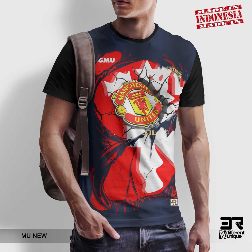 [ COD ] KAOS PRINTING GAMBAR TEAM SEPAKBOLA MANCHESTER UNITED MU NEW - BAJU SEPAK BOLA DISTRO ORIGIN