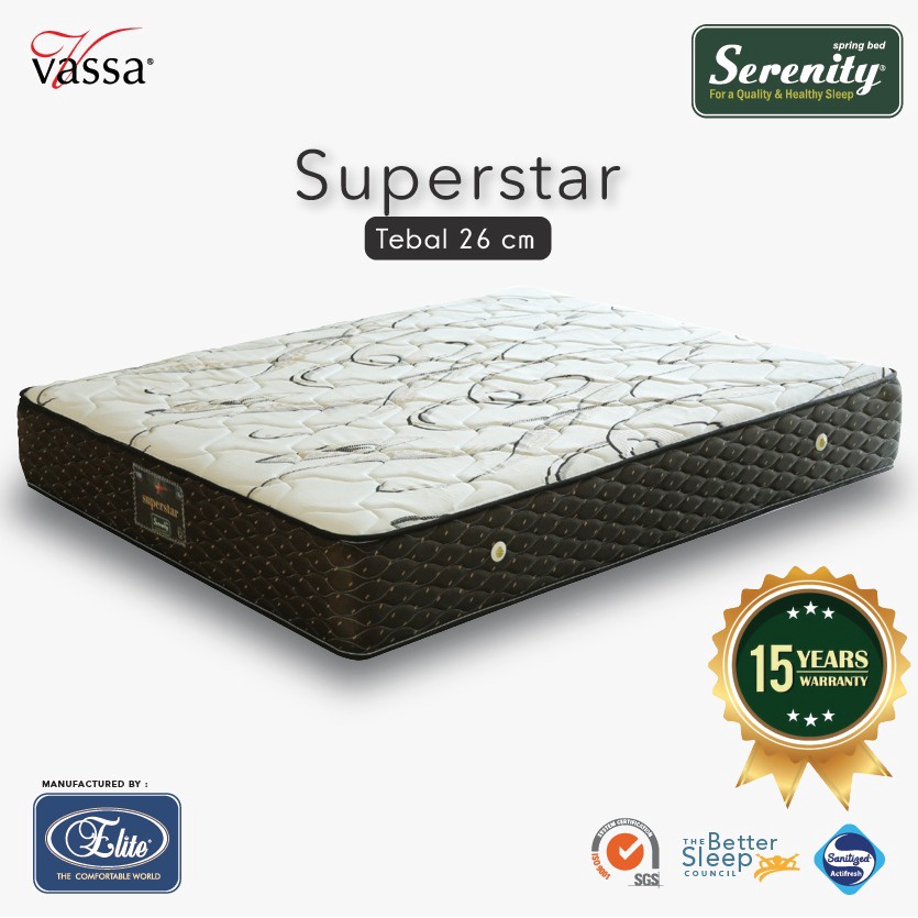 Kasur Serenity Superstar by Elite Springbed  (mattress only)