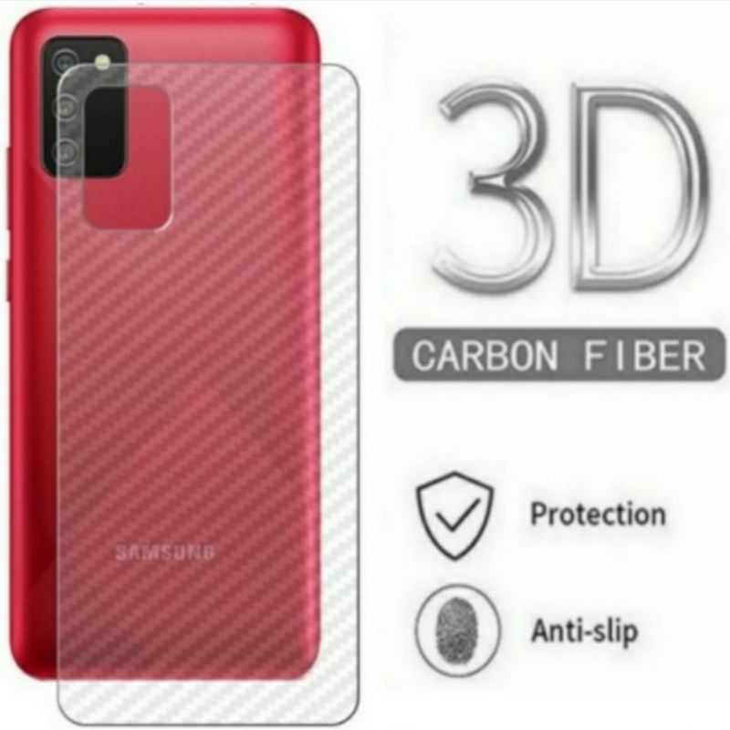 Garskin Samsung Galaxy A02s Skin Carbon Fiber Back Protection