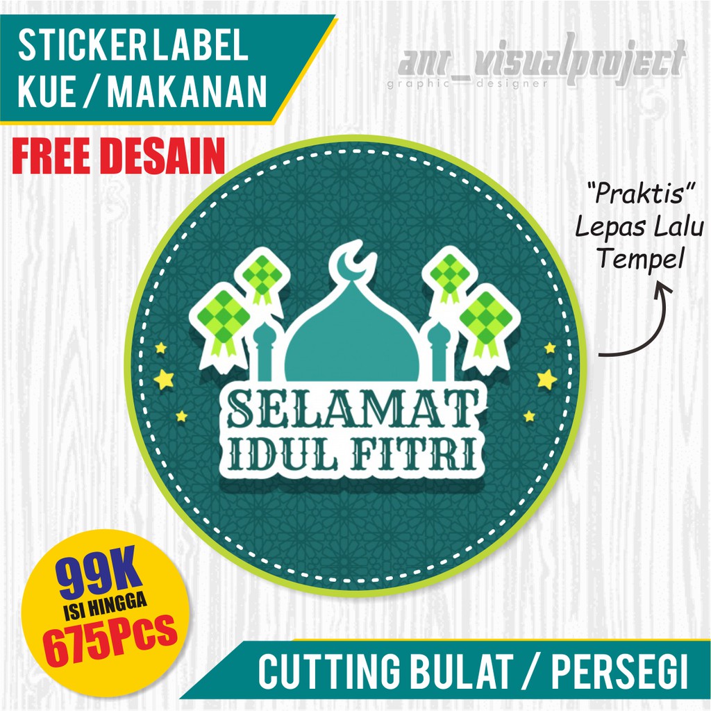 

Cetak Stiker Label Makanan / Kue Lebaran / Kue Nastar Cutting Pola