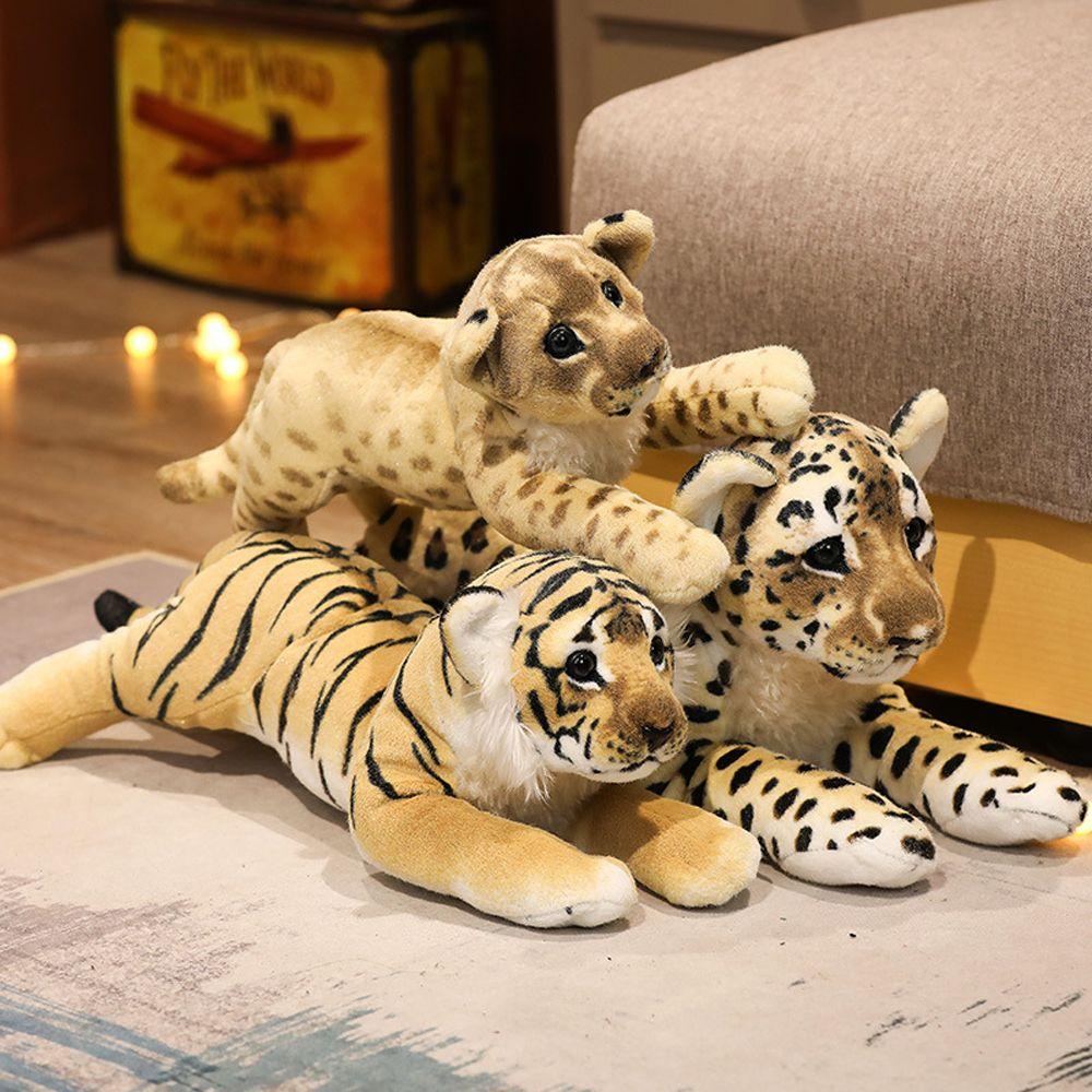 Lanfy Mainan Mewah39 /48/58cm Ornamen Hias Anak Singa|Leopard Home Decor|Boneka Mainan Anak Leopard Boneka Mainan