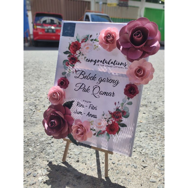

Mini paper flower board - papan bunga kertas mini by Holaflorist
