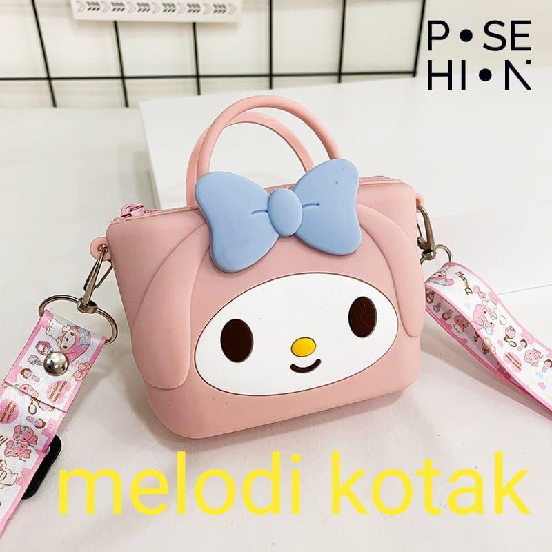 family games Dompet tas mini jelly silikon anak line miki melodi gajah karakter coin bag