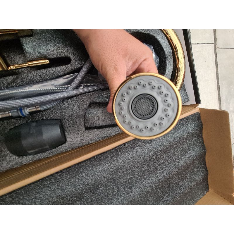 KRAN ANGSA TARIK GOLD EMAS STAINLESS SUS304 PROMO