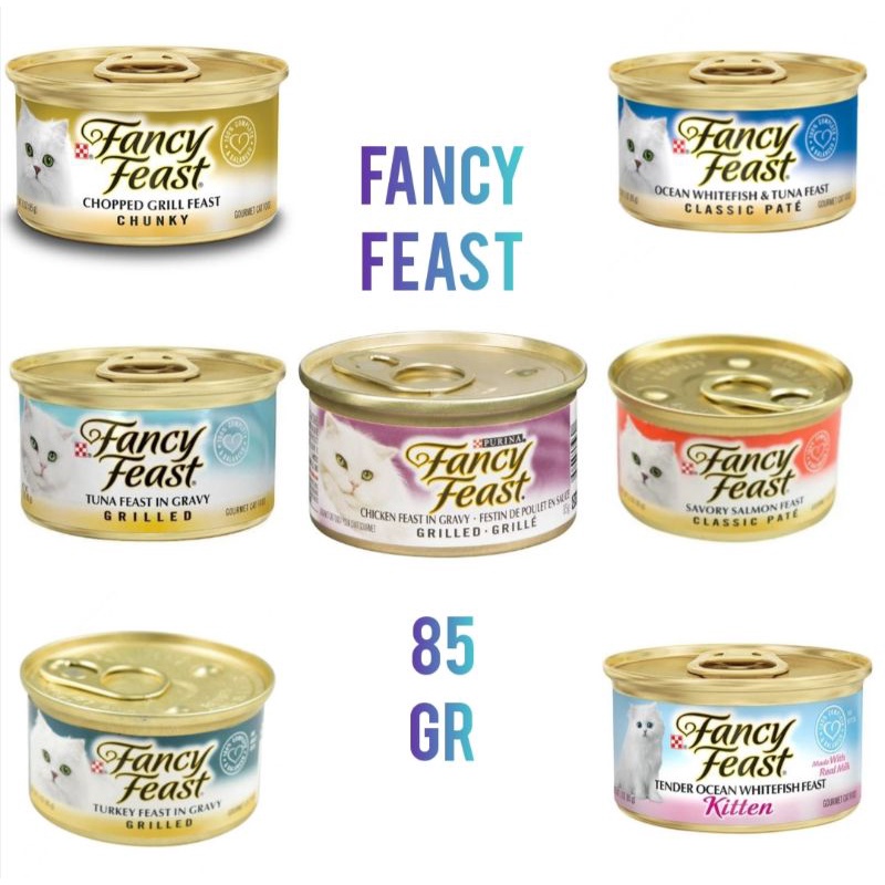 

Fancy Feast kaleng 85gr All varian rasa pakan basah kucing