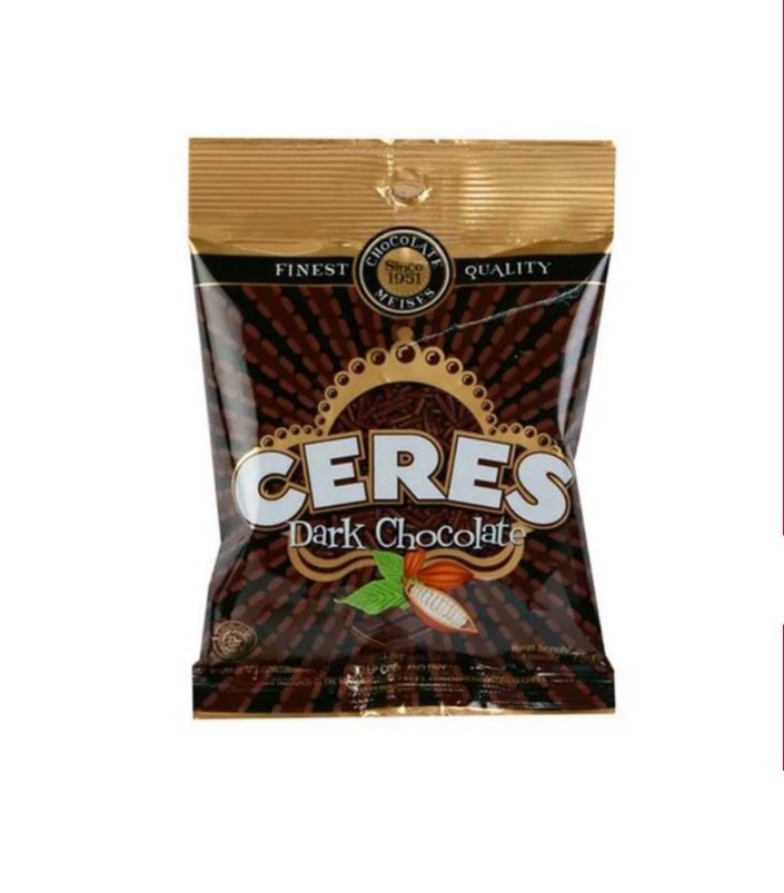 Ceres Hagelslag Dark Chocolate 75 Gr Meses Dark Coklat Meises