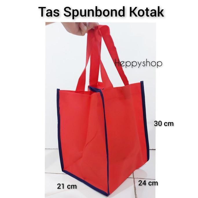 

siap kirim] Tas Spunbond Kotak Tas Tenteng Tas Souvenir