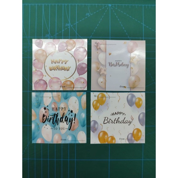 

sticker hampers happy birthday F 20 pcs mix 4 motif