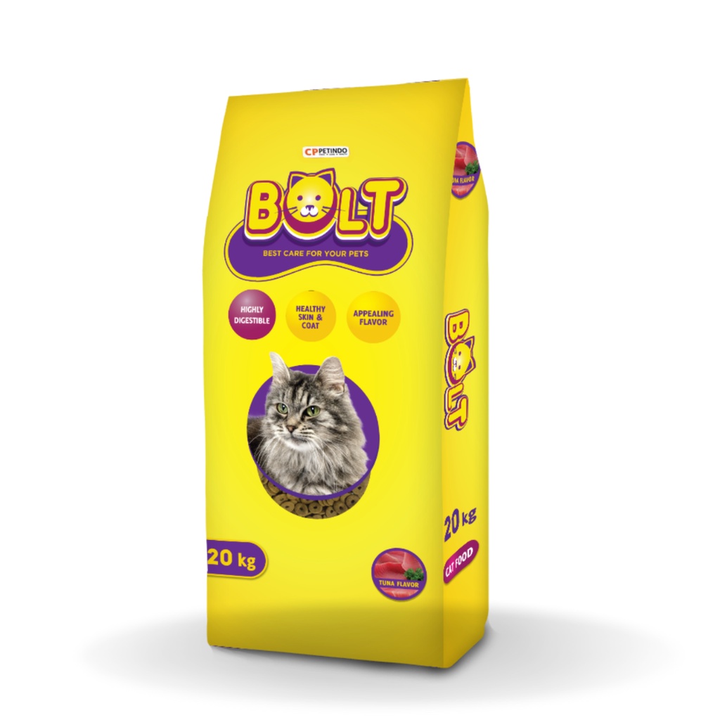 Makanan Kucing Bolt Adult Rasa Tuna KIbble Donat 5kg 5 kg Cat Food