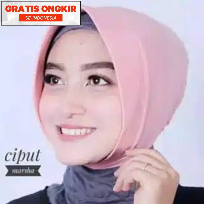 Ciput marsha pet depan Inner hijab Ciput rajut premium Ciput kaos premium Daleman kerudung Dalaman j