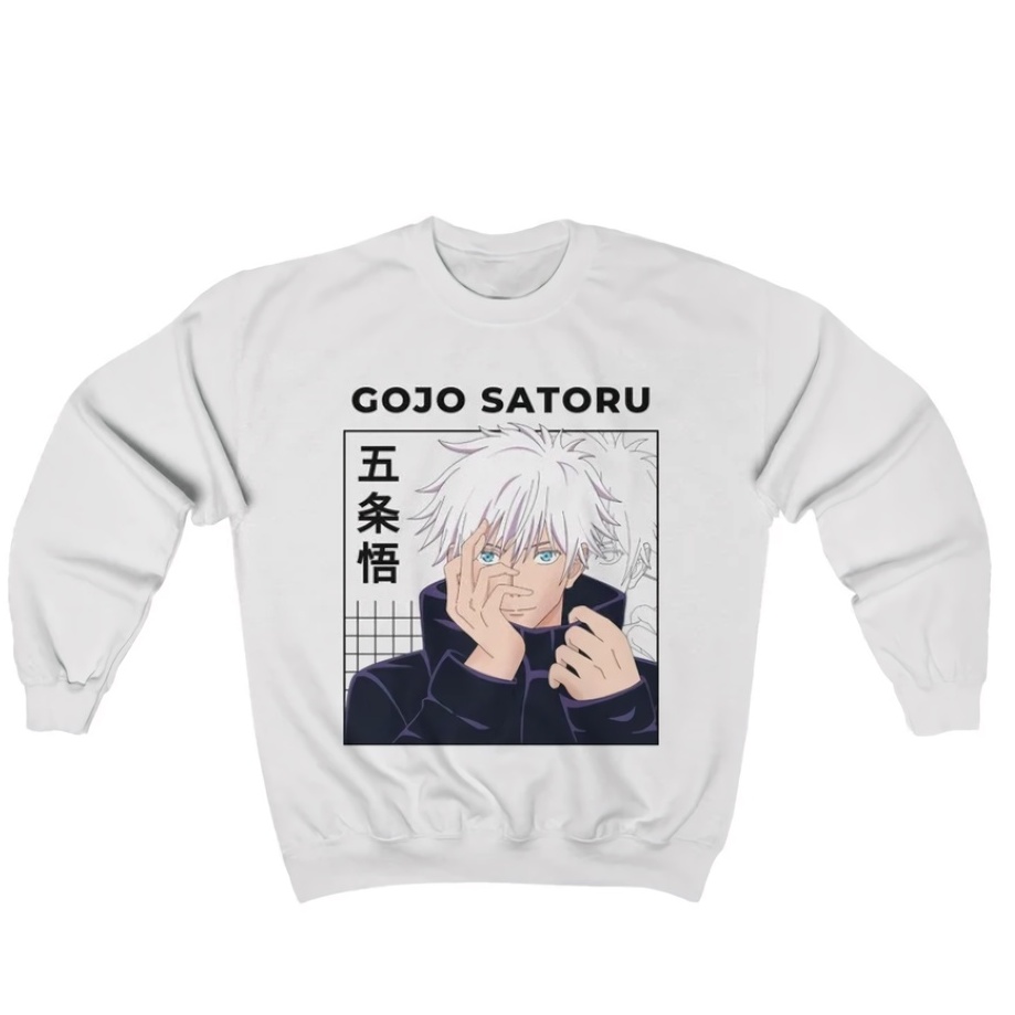 Crewneck Gojo Satoru Classic Anime Manga Jujutsu Kaisen Premium Unisex