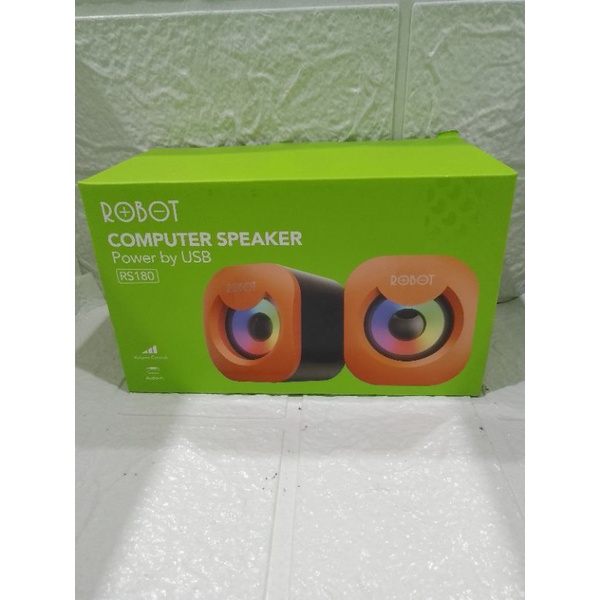 Speaker PC Robot RS 180,Speaker Robot,Speaker ORI,Speaker Murah.Aksesoris komputer.