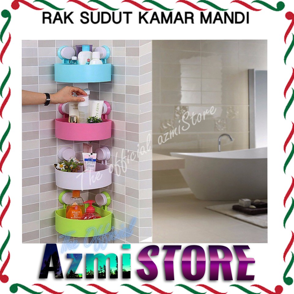 RAK KAMAR MANDI / RAK SUDUT / RAK SUDUT KAMAR MANDI / RAK / HOLDER / SIKU / CORNER / MURAH