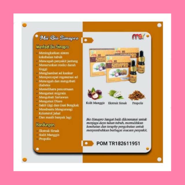 MSI BIO SIMAPRO ORIGINAL/BIO SIMAPRO MURAH