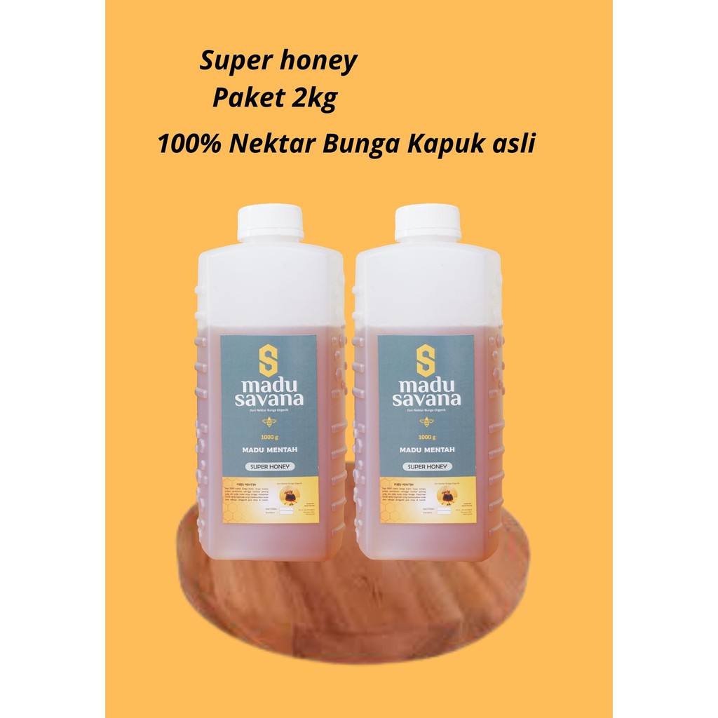 

Paket 2kg super honey murni asli grade A - Savana honey