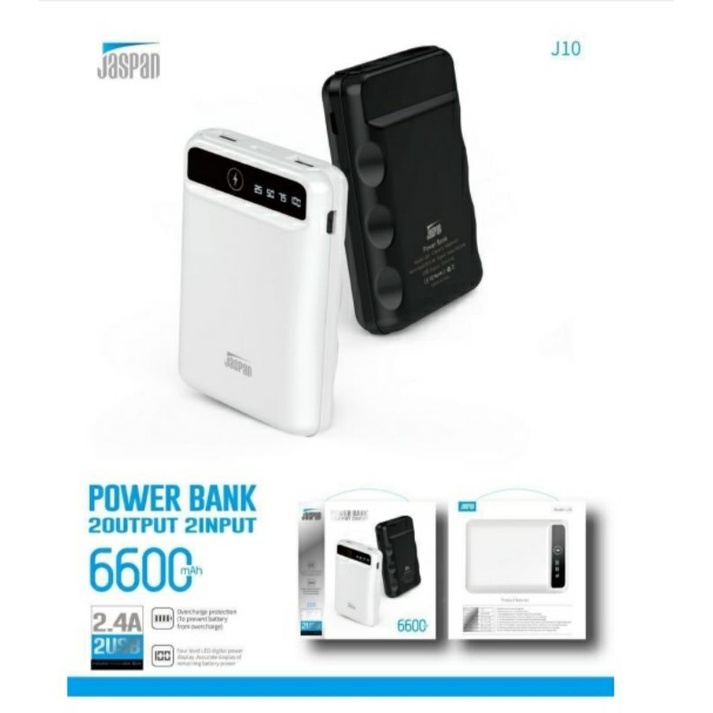 Powerbank Jaspan 6600 LED J10