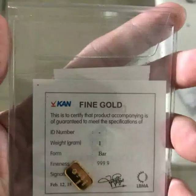 Logam Mulia Antam 1 gram 2018