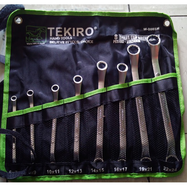TEKIRO KUNCI RING SET SUNK PANEL 8PCS (6 - 24)