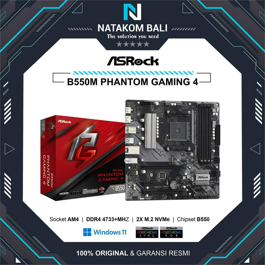 MOTHERBOARD ASROCK B550M PHANTOM GAMING 4