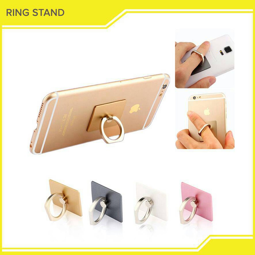 Ring Stand Hp Cantolan Hp Besi RANDOM Cincin Ring HP stand holder uninersal
