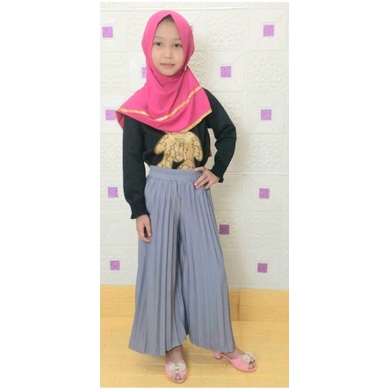 Klop~Kulot Plisket Anak Tanggung Estimasi Usia 6-9 Thn