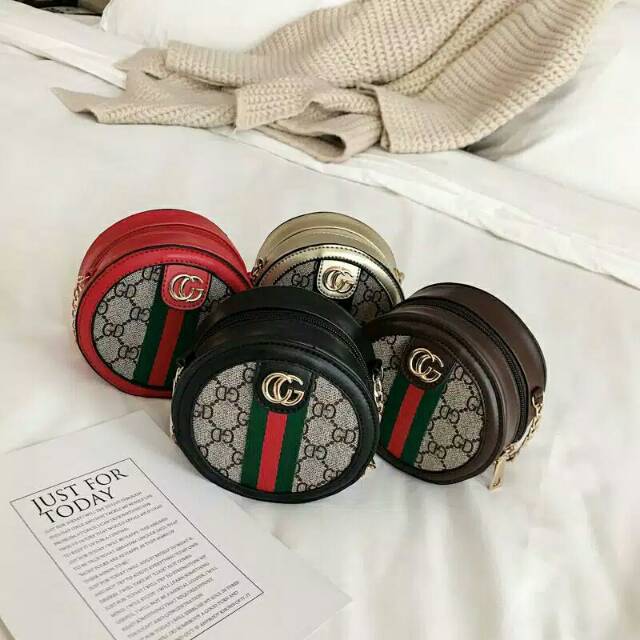 TAS ANAK BRANDED,  SLING BAG ANAK,  MINI GC ROUND BAG