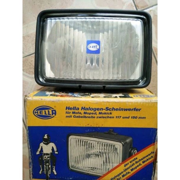 Batok Lampu Motor Hella Universal Kotak Germany
