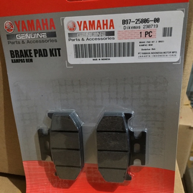 BRAKE PAD KAMPAS REM BELAKANG R15 V3 VIXION R ASLI ORI YAMAHA  B97 25806